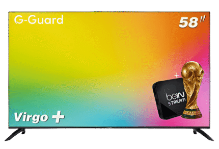 Virgo+ 58″ G-Guard 4K UHD google TV + Free beIN stream